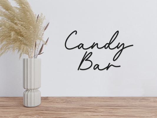 Schriftzug "Candy Bar"